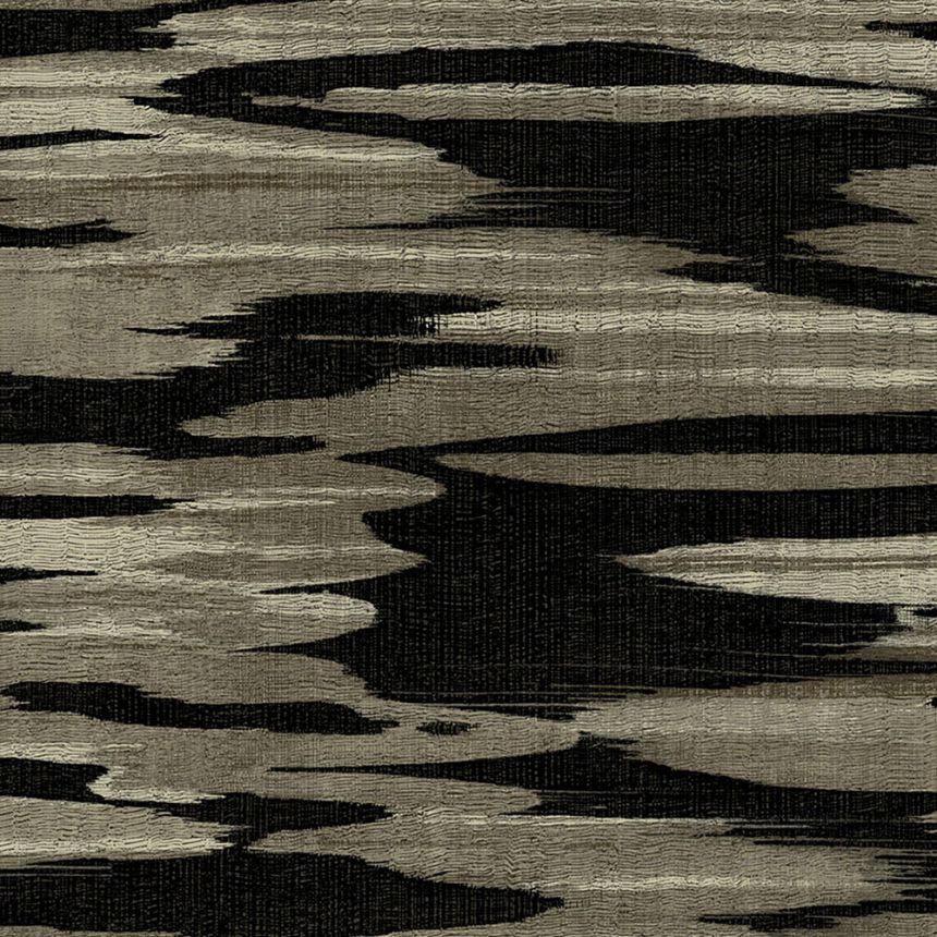 Hnědo-zlatá vliesová tapeta, mraky, oblaka DD3825, Dazzling Dimensions 2, York