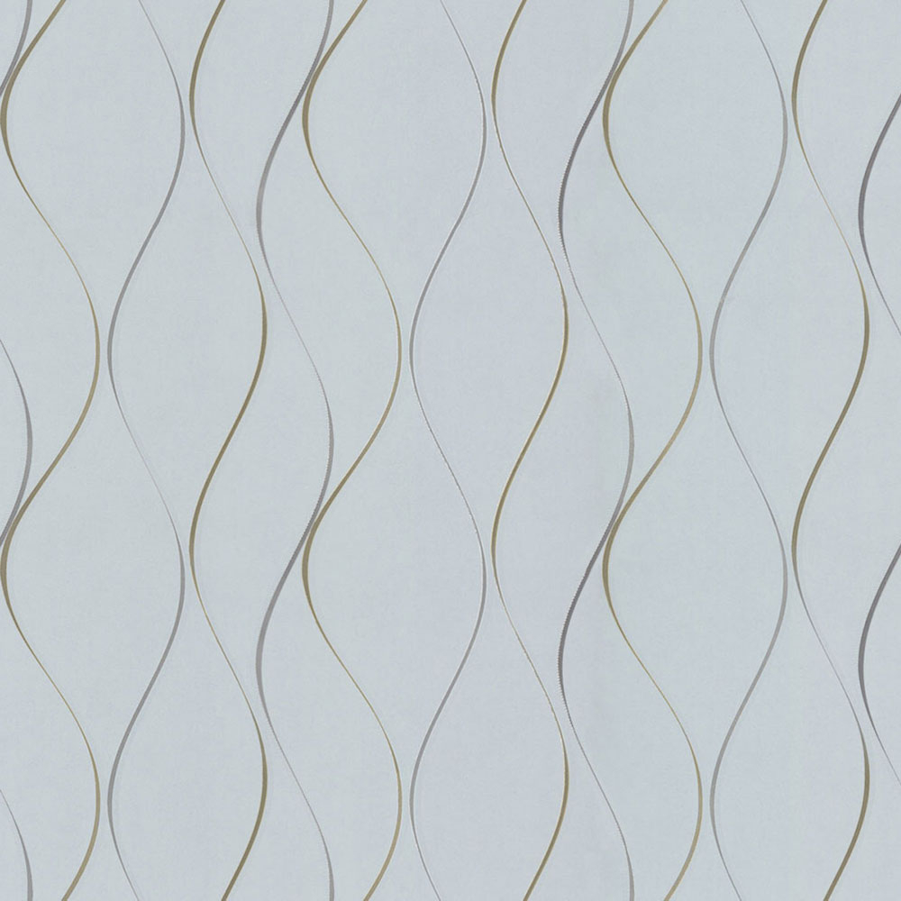 Luxusní šedo-modrá tapeta, metalické vlnky DD3701, Dazzling Dimensions 2, York