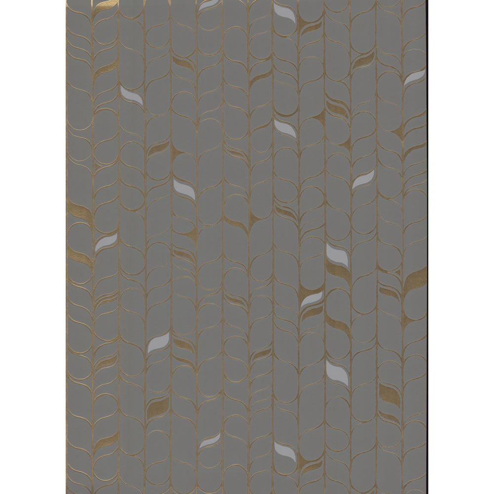 Šedozlatá vliesová tapeta na zeď, listy OS4203, Modern Nature II, York