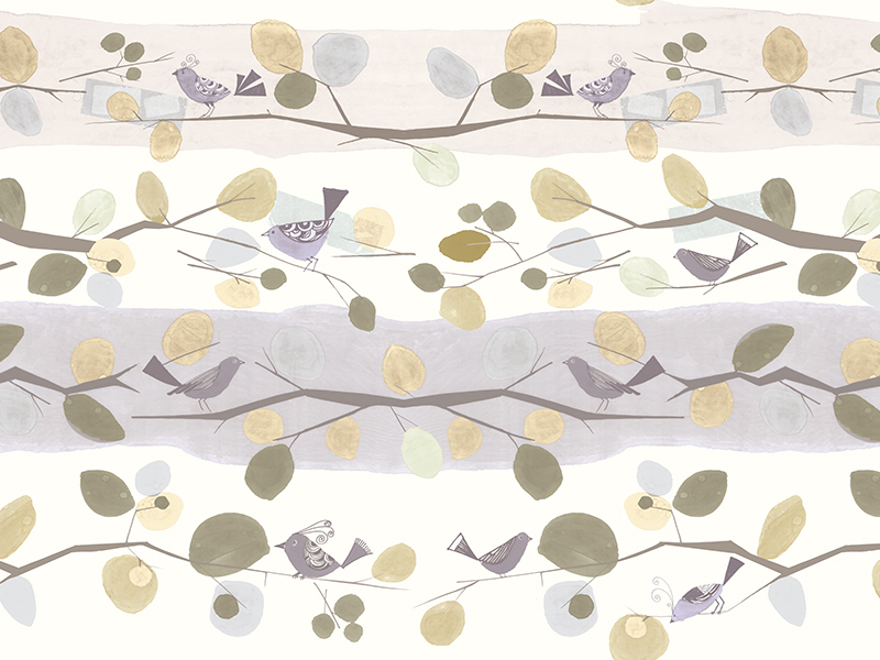 Vliesová obrazová tapeta, Větvičky, Z66891, 5,10 X 3 m, Satin Flowers, Zambaiti Parati