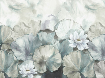 Vliesová obrazová tapeta, Květy s listy, Z66873, 5,10 X 3 m, Satin Flowers, Zambaiti Parati