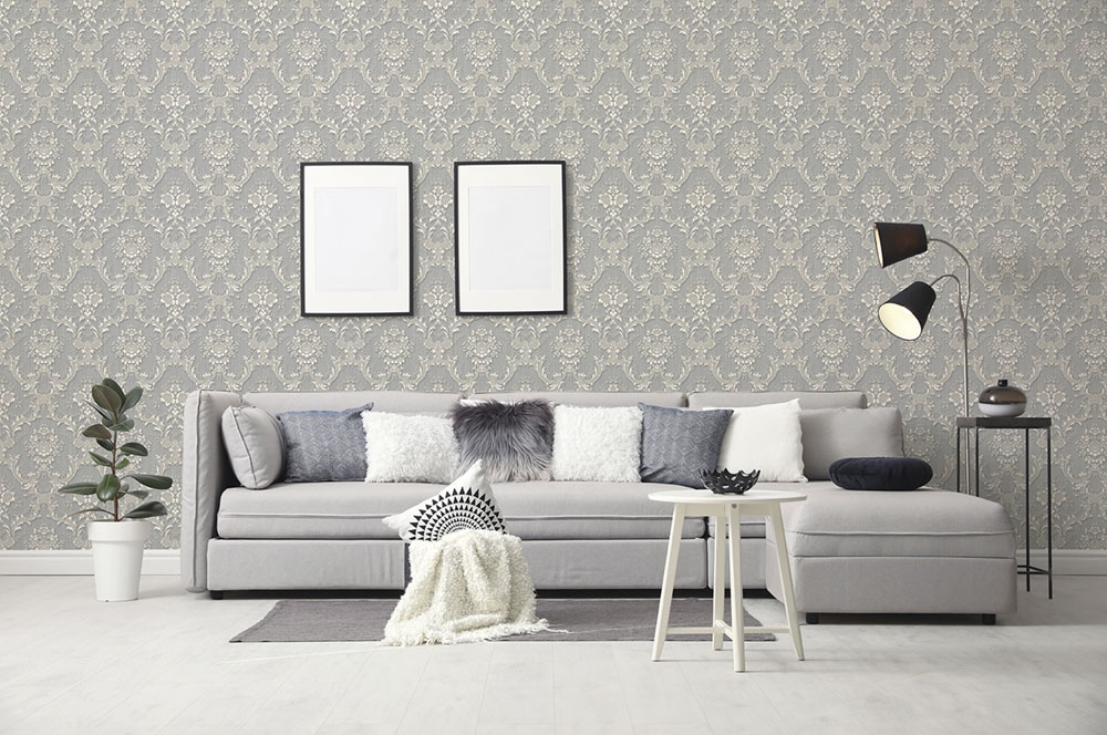 Béžová vliesová zámecká tapeta na zeď, Z66839, Satin Flowers, Zambaiti Parati