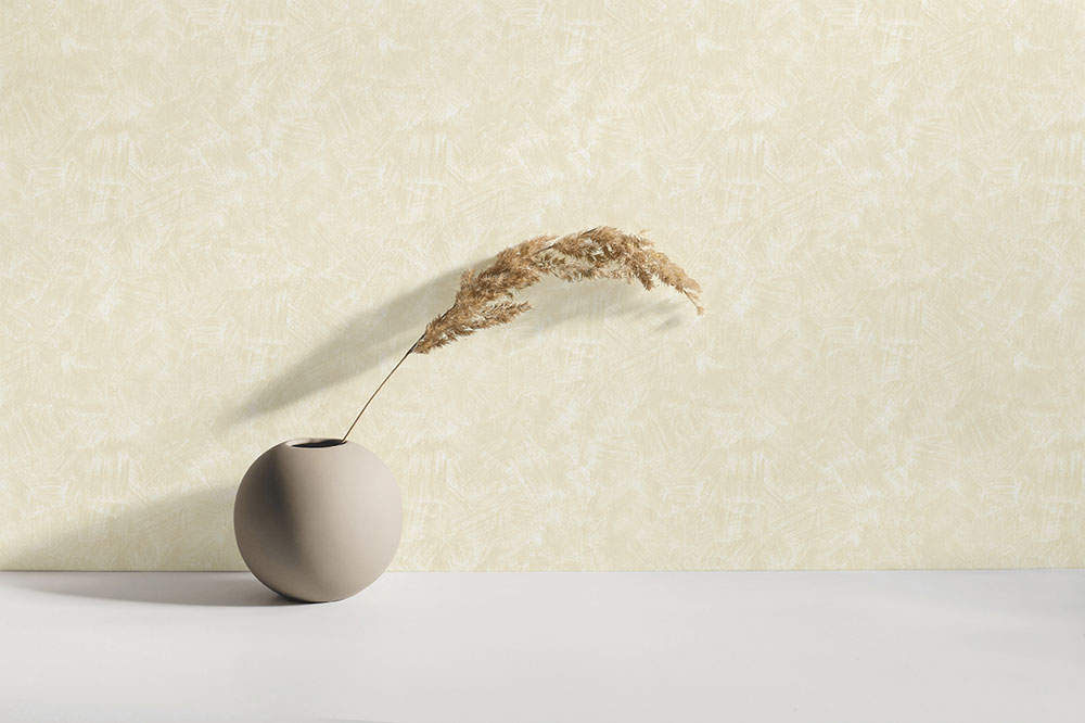 Béžová vliesová tapeta na zeď, Imitace stěrky, Z66823, Satin Flowers, Zambaiti Parati