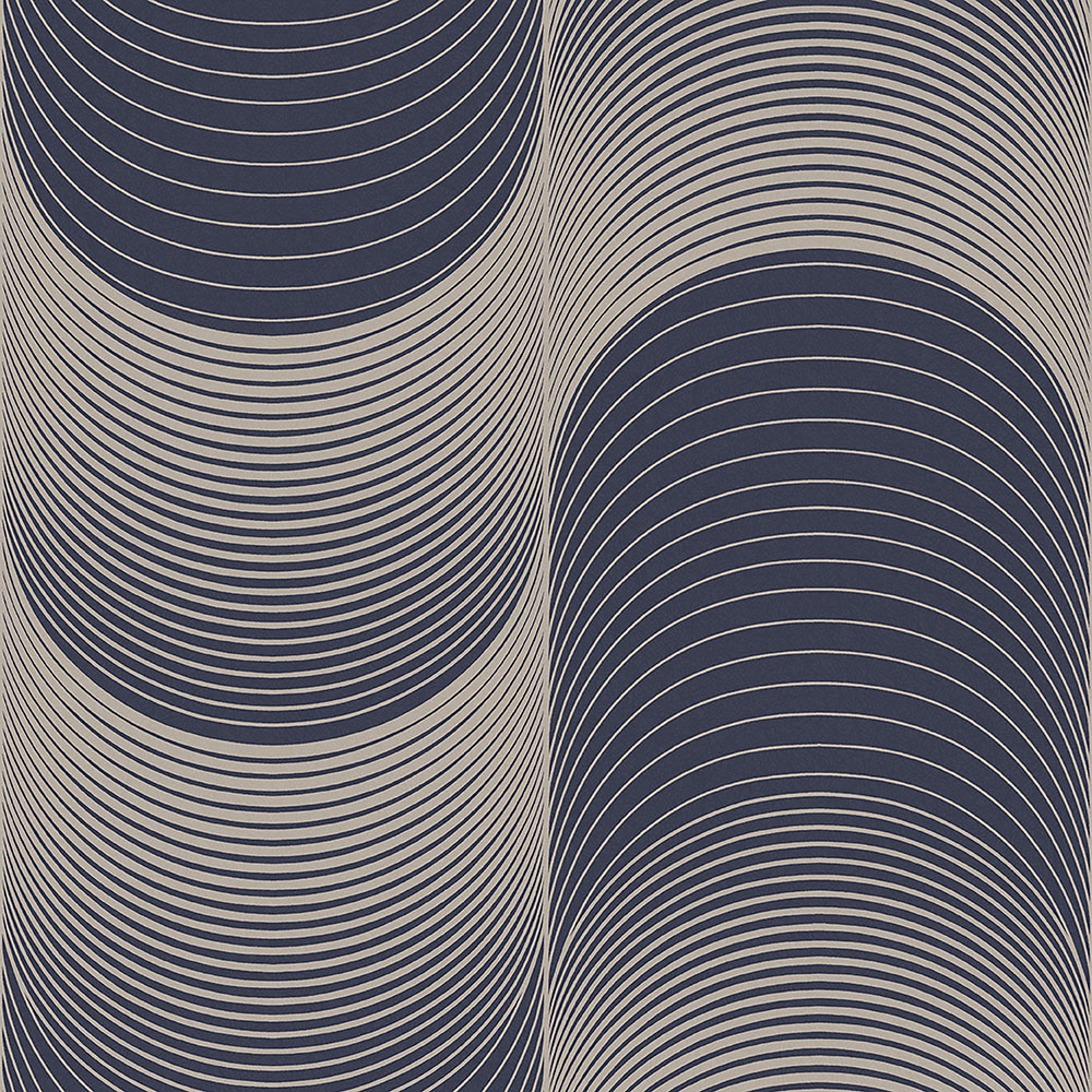 Luxusní vliesová tapeta, stříbrné vlnky 115065 Eternal, Graham&Brown