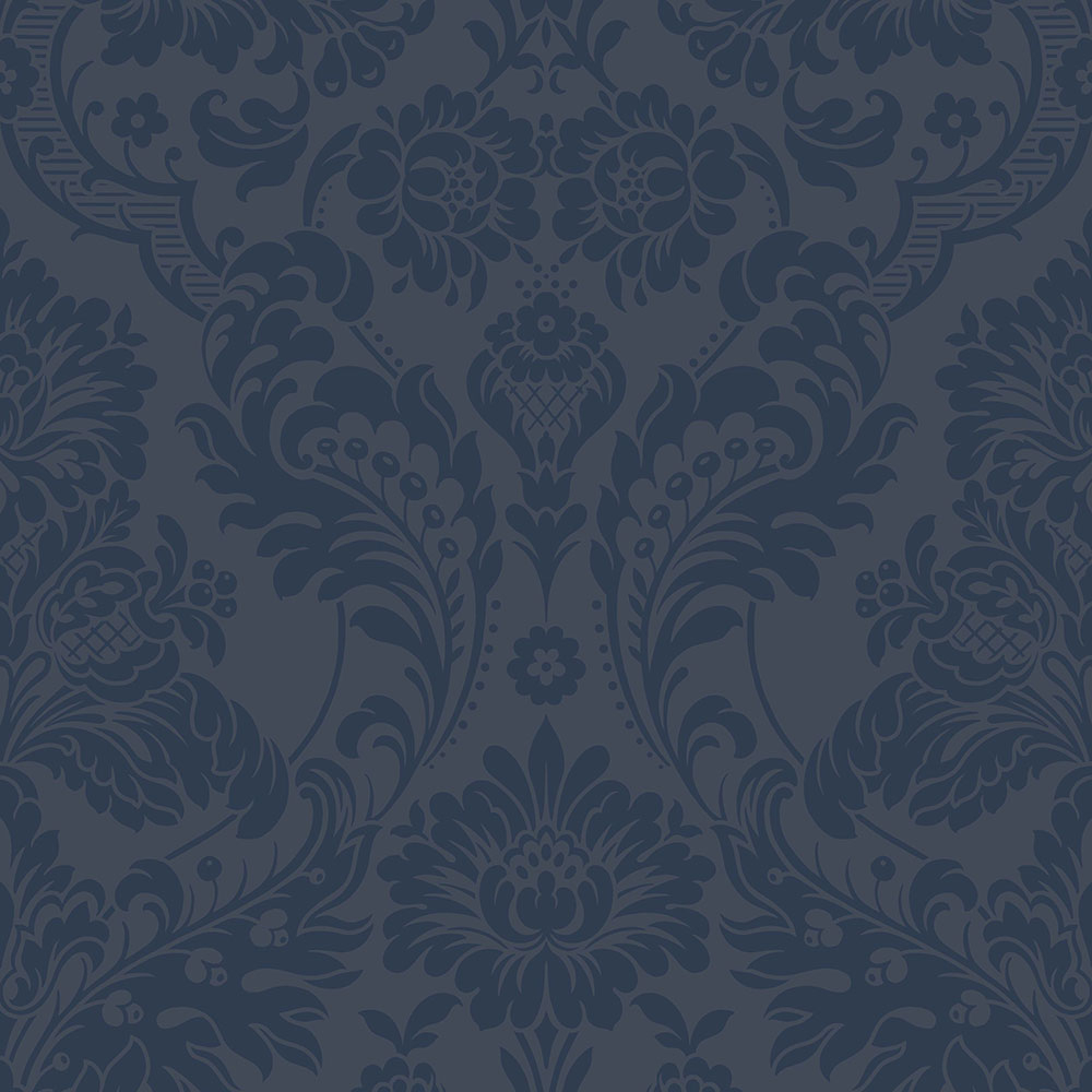 Modrá vliesová tapeta flock 104563 Eternal, Graham&Brown