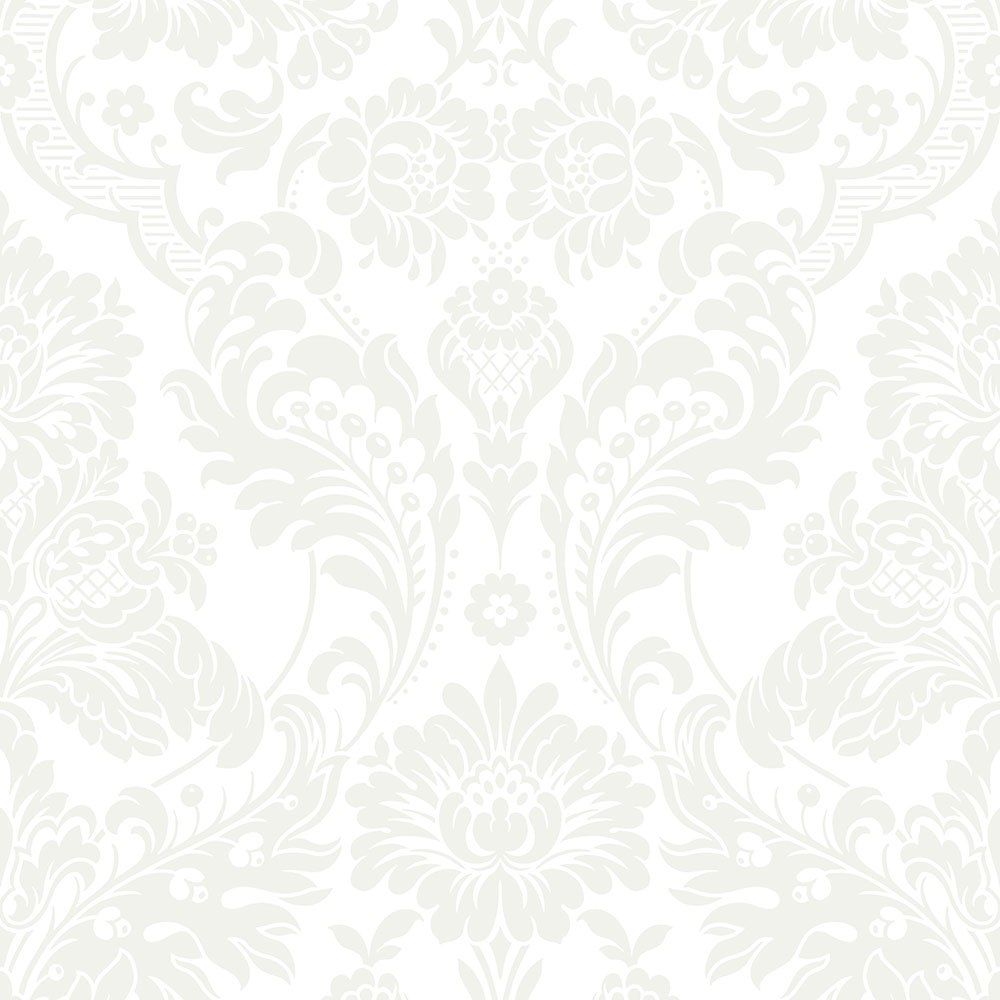 Bílá vliesová zámecká tapeta flock, 104565 Eternal, Graham&Brown