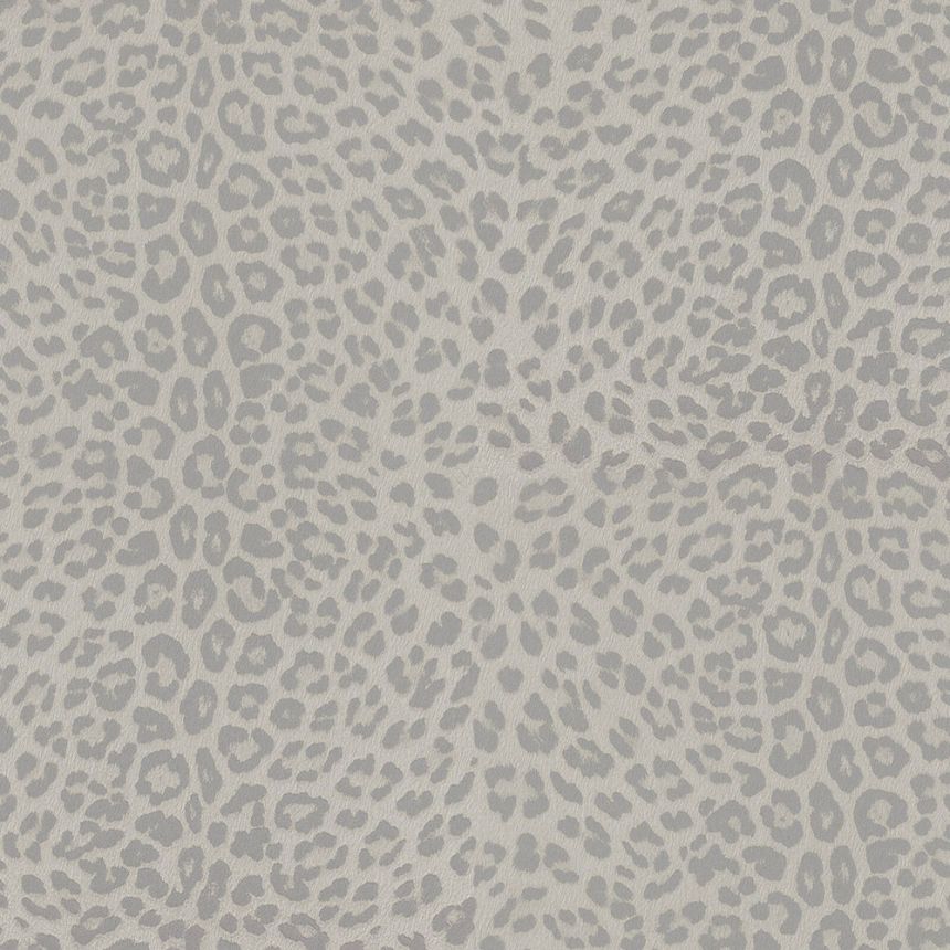 Šedá vliesová tapeta s vinylovým povrchem imitace gepardí kožešiny Z80044 Philipp Plein, Zambaiti Parati
