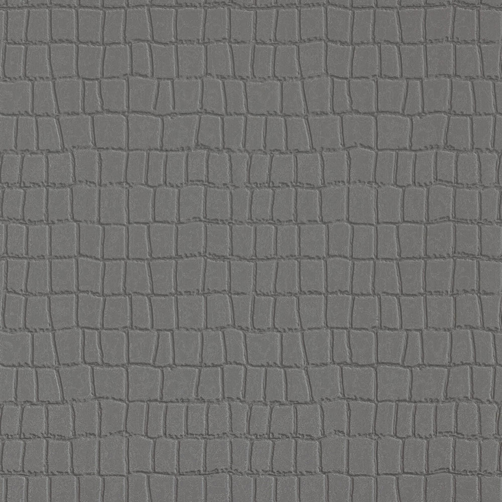 Šedá vliesová tapeta s vinylovým povrchem imitace kůže  Z80034 Philipp Plein, Zambaiti Parati