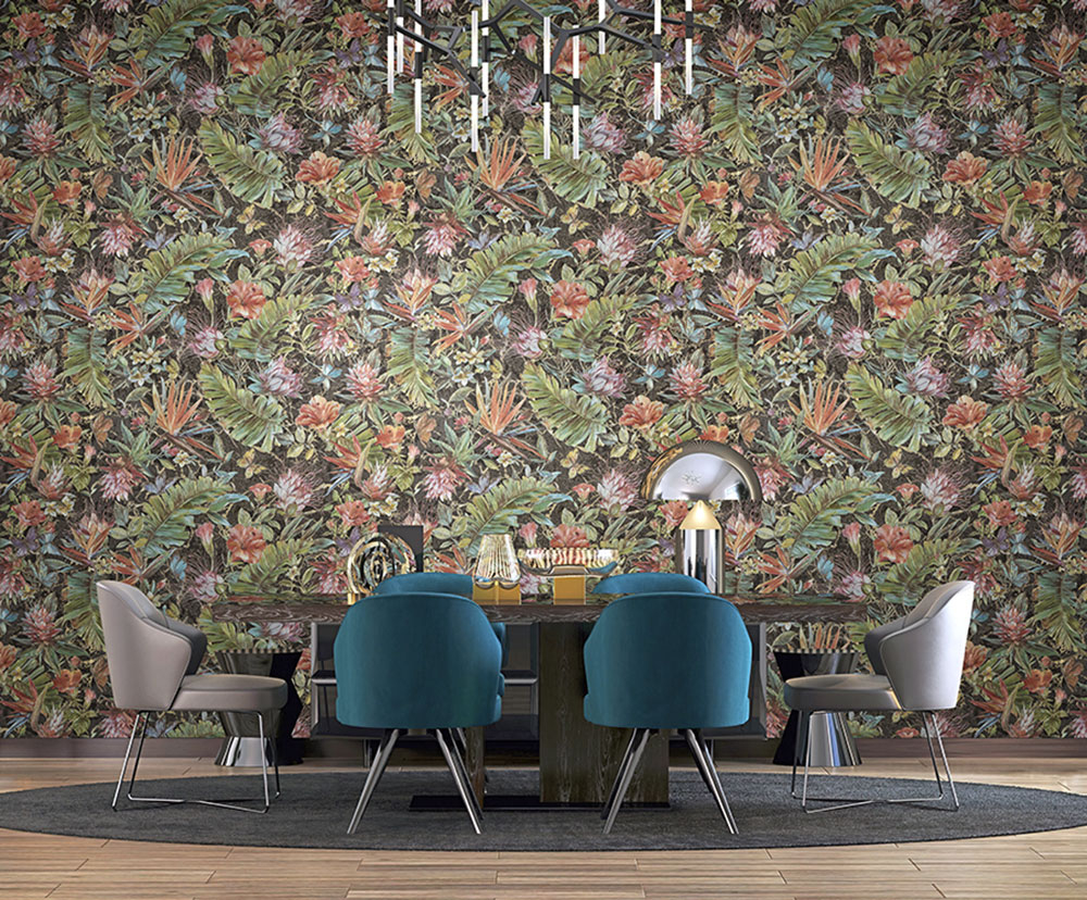 Květinová vliesová tapeta s vinylovým povrchem Z80017 Philipp Plein, Zambaiti Parati