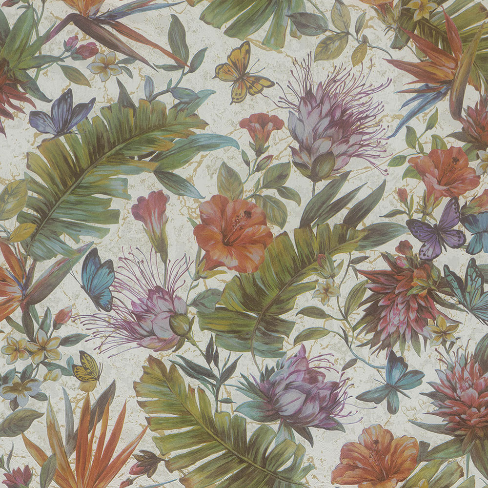 Květinová vliesová tapeta s vinylovým povrchema Z80012 Philipp Plein, Zambaiti Parati