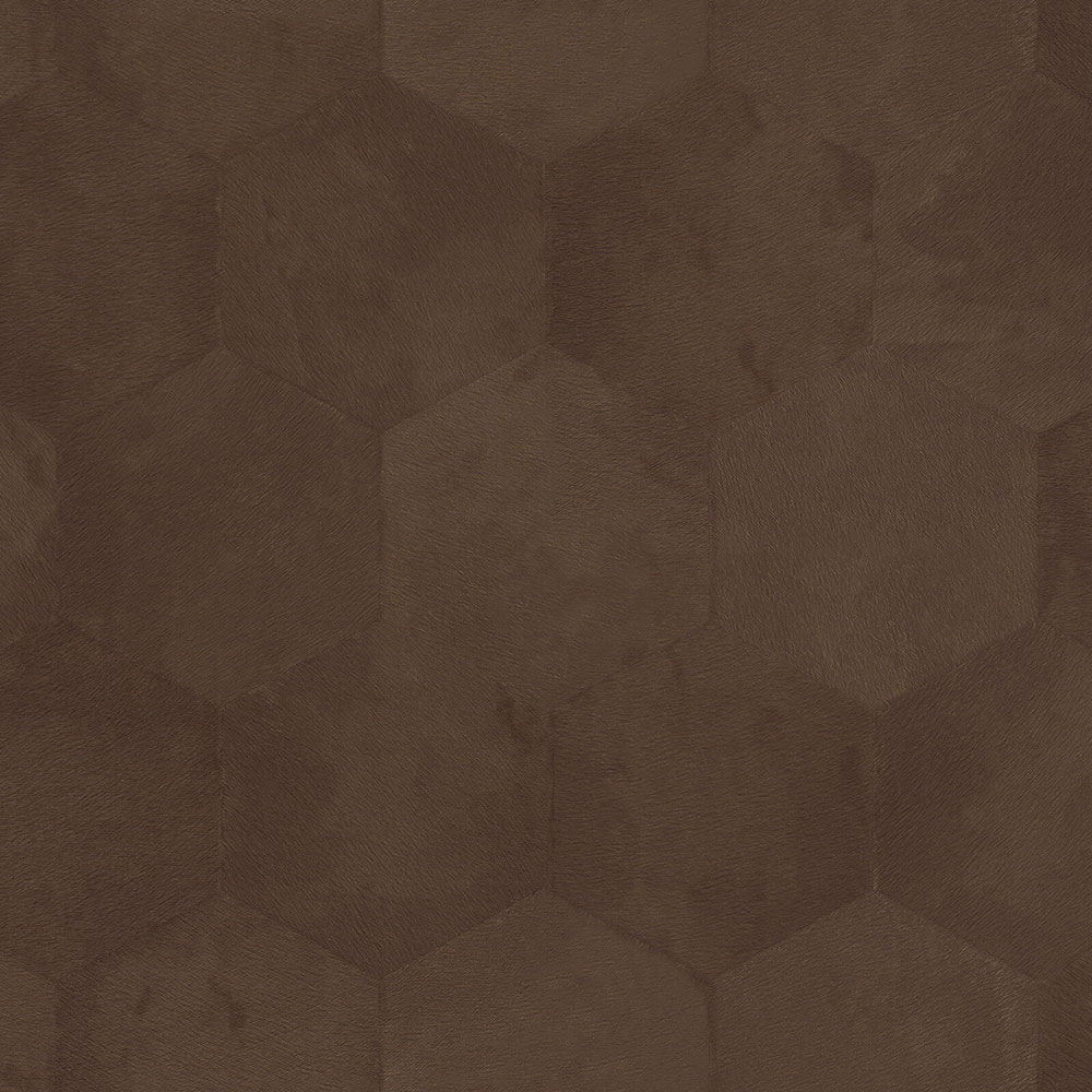 Hnědá geometrická vliesová tapeta s vinylovým povrchem Z80008 Philipp Plein, Zambaiti Parati