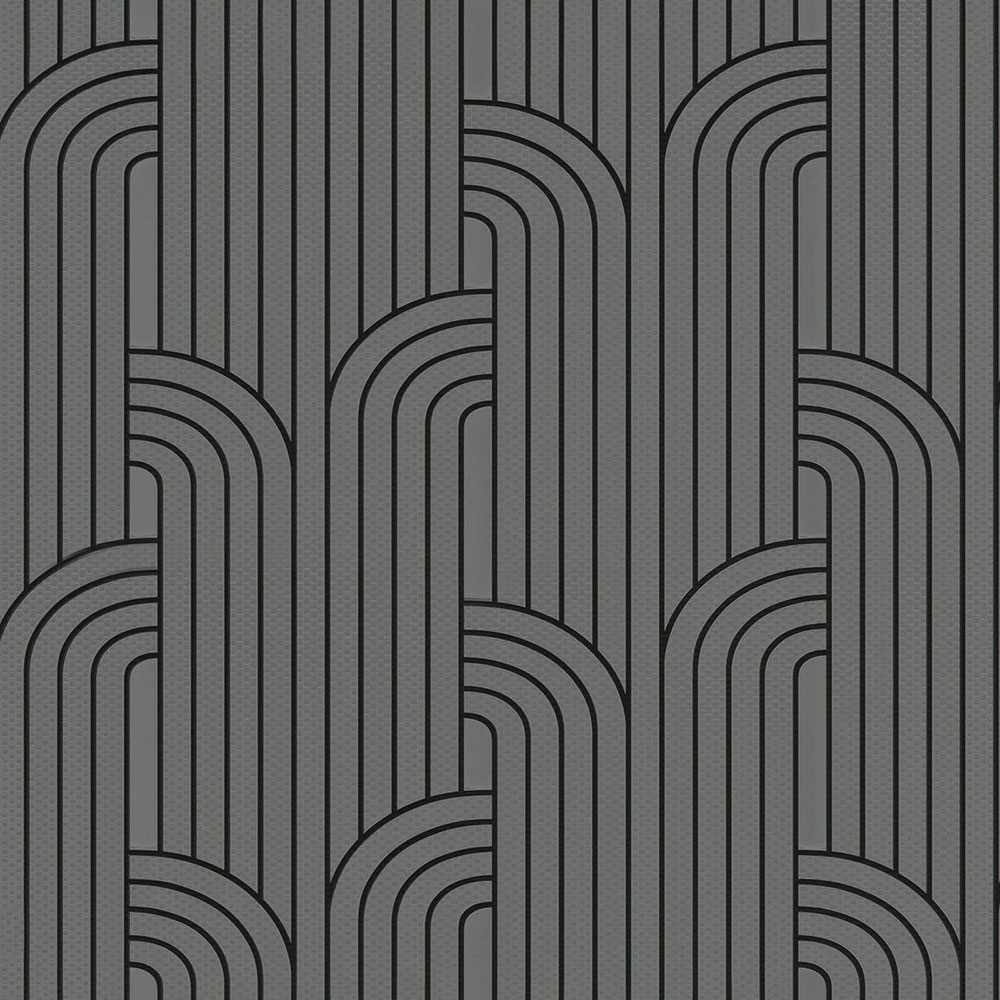 Luxusní šedá geometrická vliesová tapeta na zeď Z76005, Vision, Zambaiti Parati