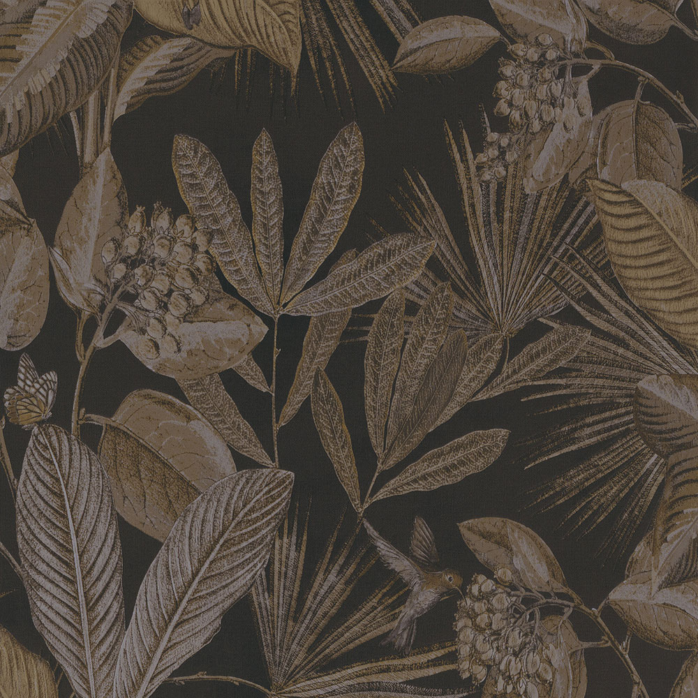 Černá vliesová tapeta na zeď příroda 221181, Inspire, BN Walls