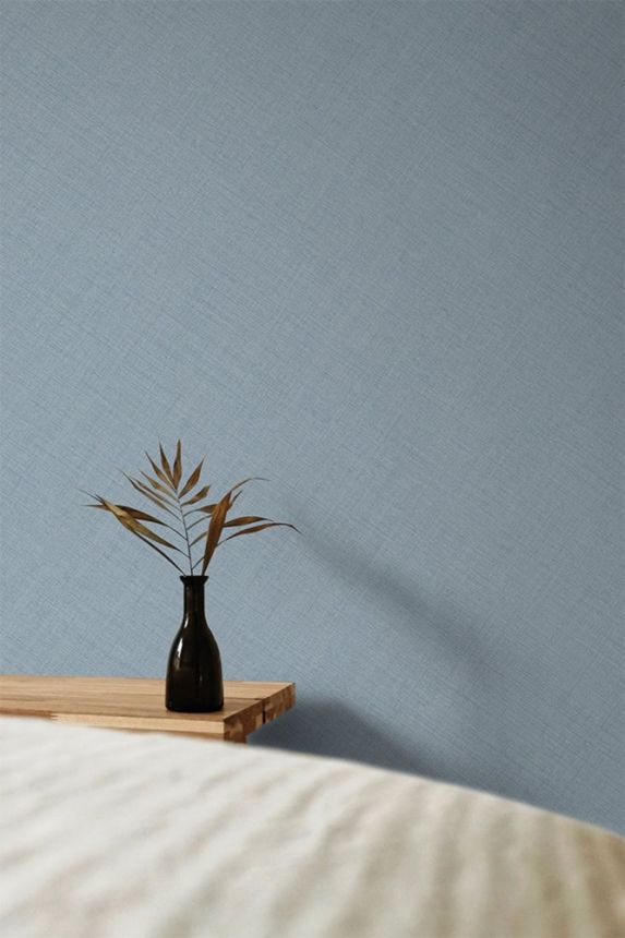 Modrá vliesová tapeta na zeď, imitace látky MN1007, Maison, Grandeco