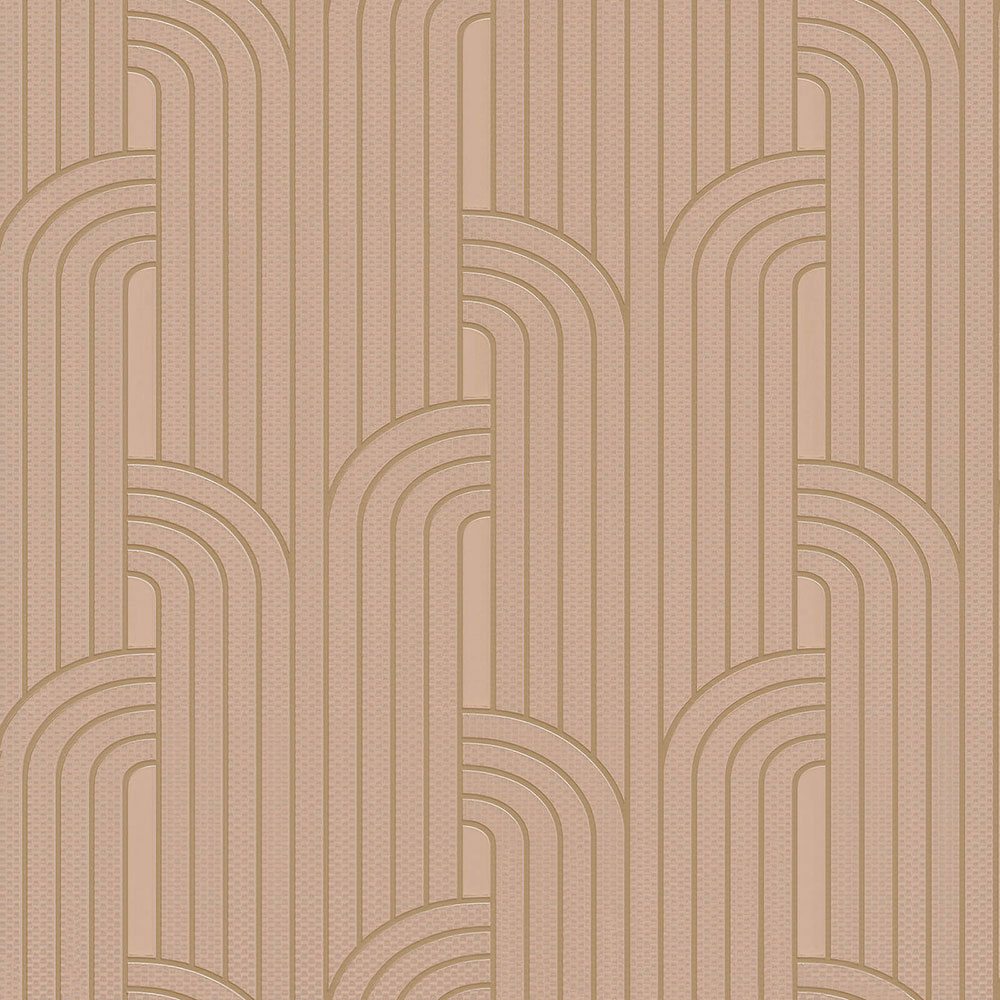 Luxusní zlato-béžová geometrická vliesová tapeta Z76042, Vision, Zambaiti Parati