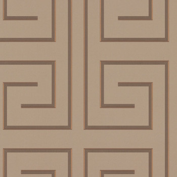 Luxusní hnědá geometrická vliesová tapeta na zeď Z76038, Vision, Zambaiti Parati