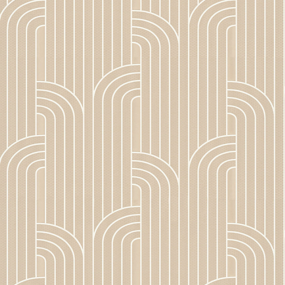Luxusní béžová geometrická vliesová tapeta na zeď Z76034, Vision, Zambaiti Parati