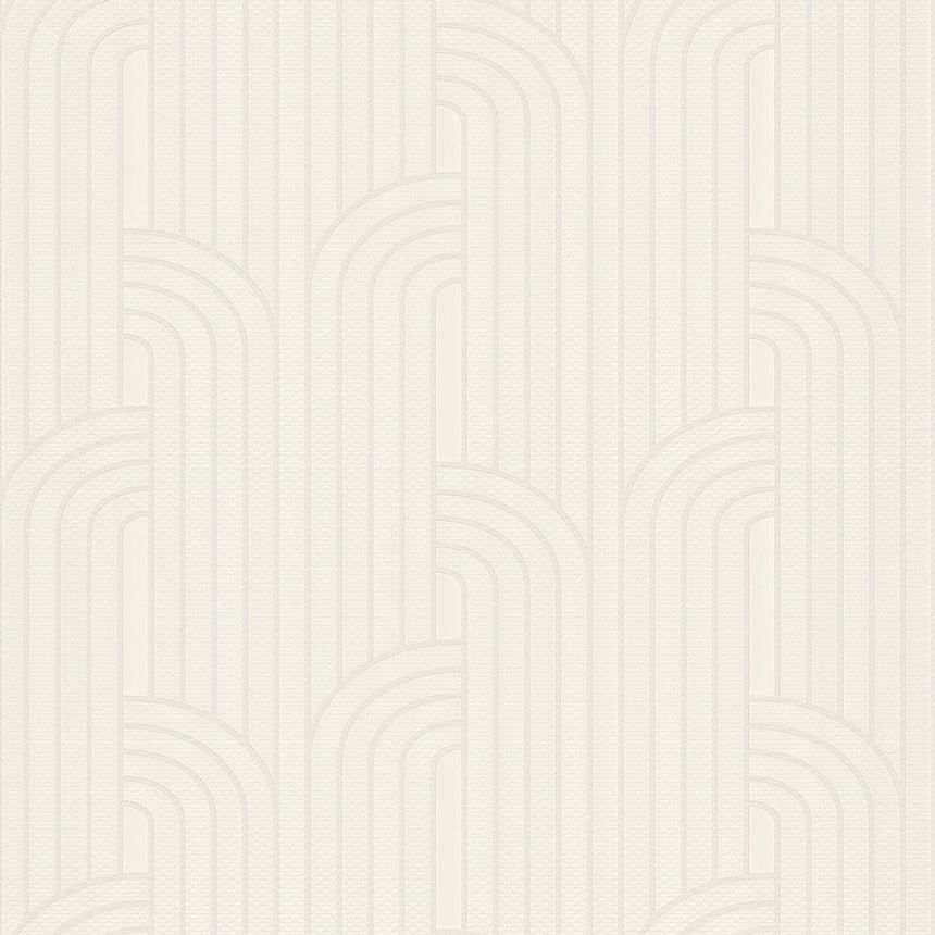 Luxusní krémová geometrická vliesová tapeta na zeď Z76024, Vision, Zambaiti Parati