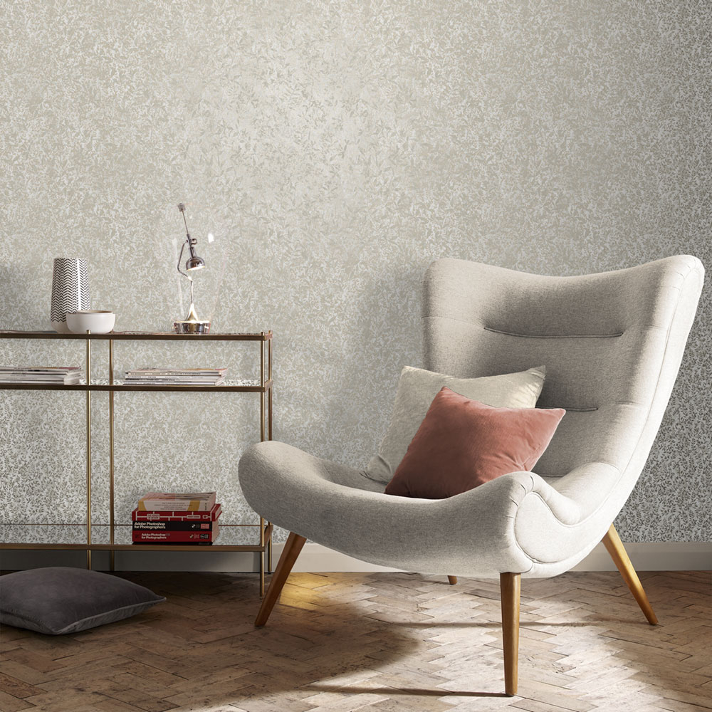 Zlato-béžová vliesová tapeta s větvičkami 105115, Reclaim, Graham&Brown