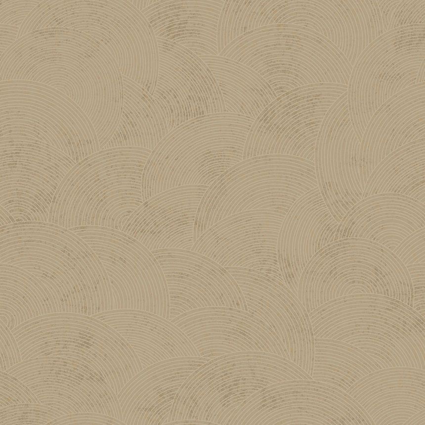 Luxusní béžovo-zlatá vliesová tapeta s obloučky WL220663, Wll-for 2, Vavex 