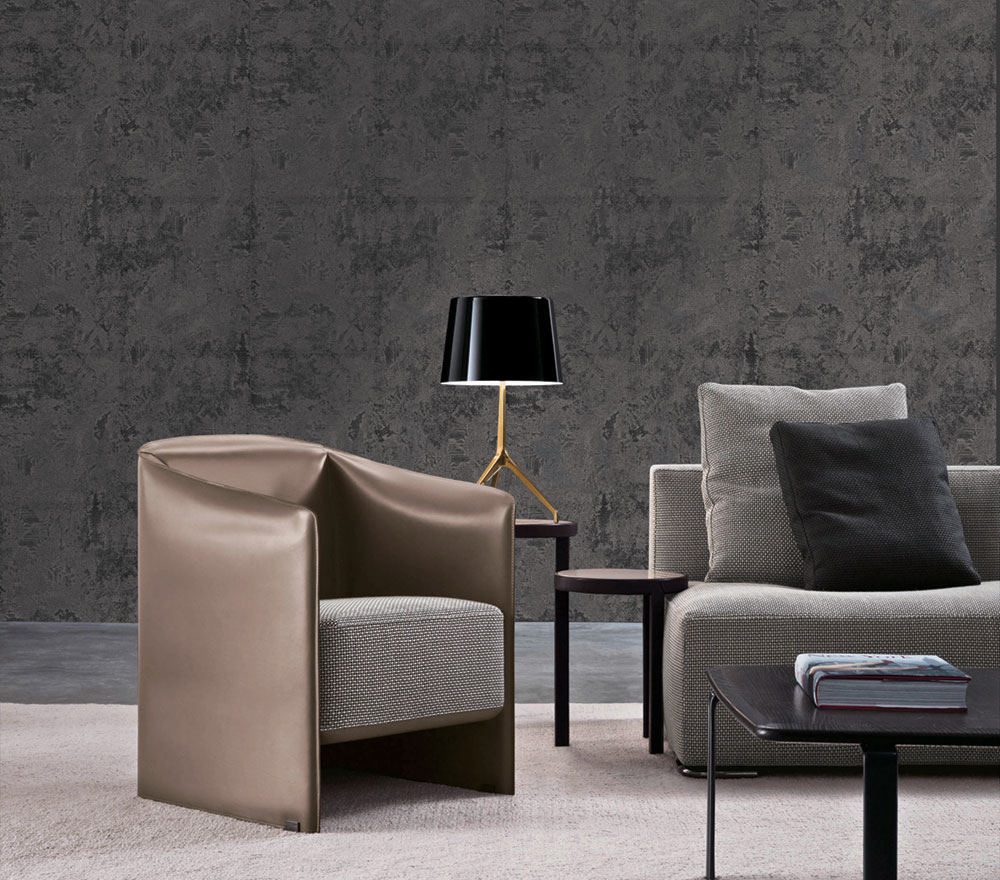 Luxusní šedá vliesová tapeta s kovovým leskem WL220653, Wll-for 2, Vavex 