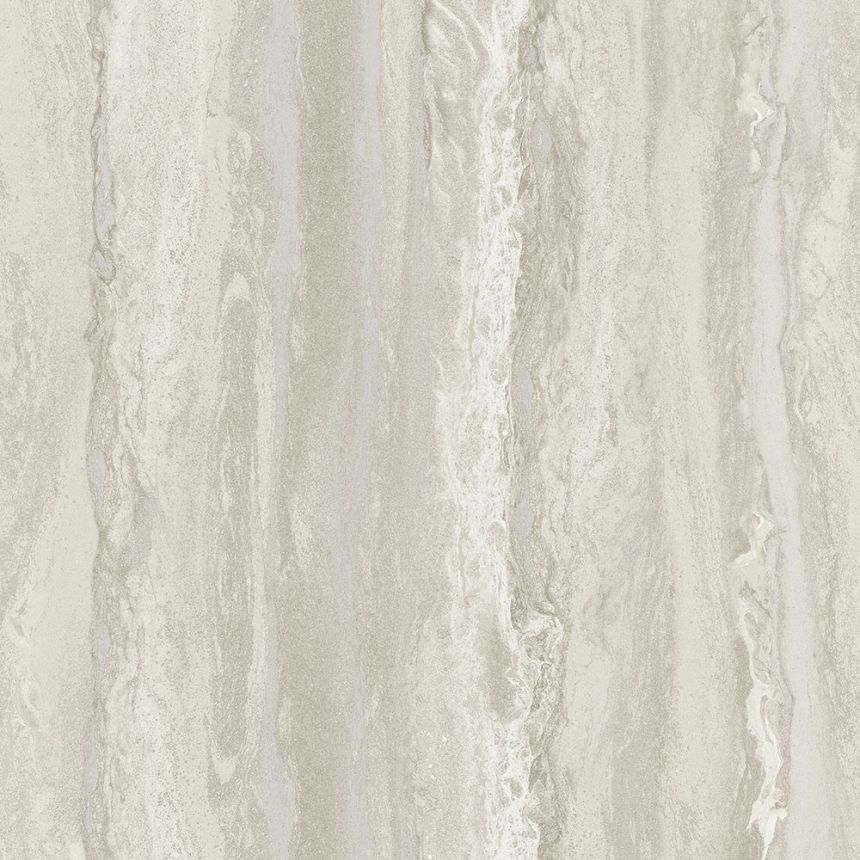 Luxusní krémově-stříbrná mramorovaná vliesová tapeta na zeď WL220533, Wll-for 2, Vavex 