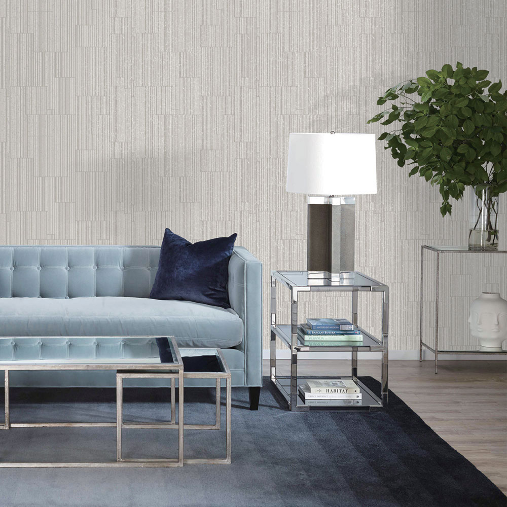 Luxusní krémově-stříbrná proužková vliesová tapeta na zeď WL220592, Wll-for 2, Vavex 