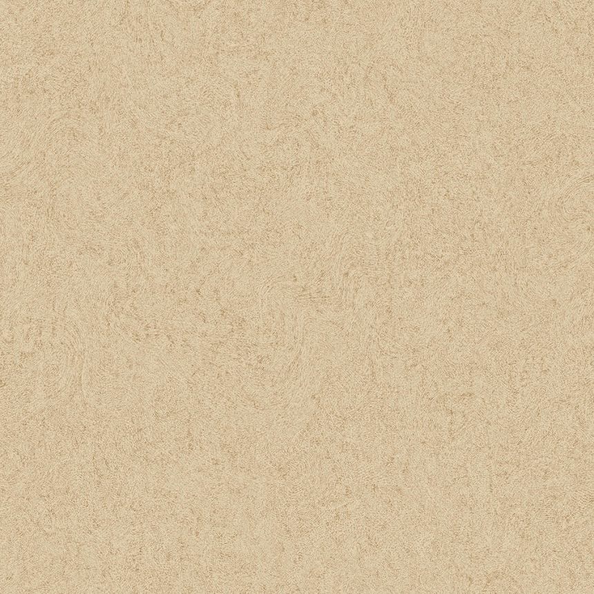 Luxusní béžovo-zlatá vliesová tapeta s vlnkami WL220557, Wll-for 2, Vavex 