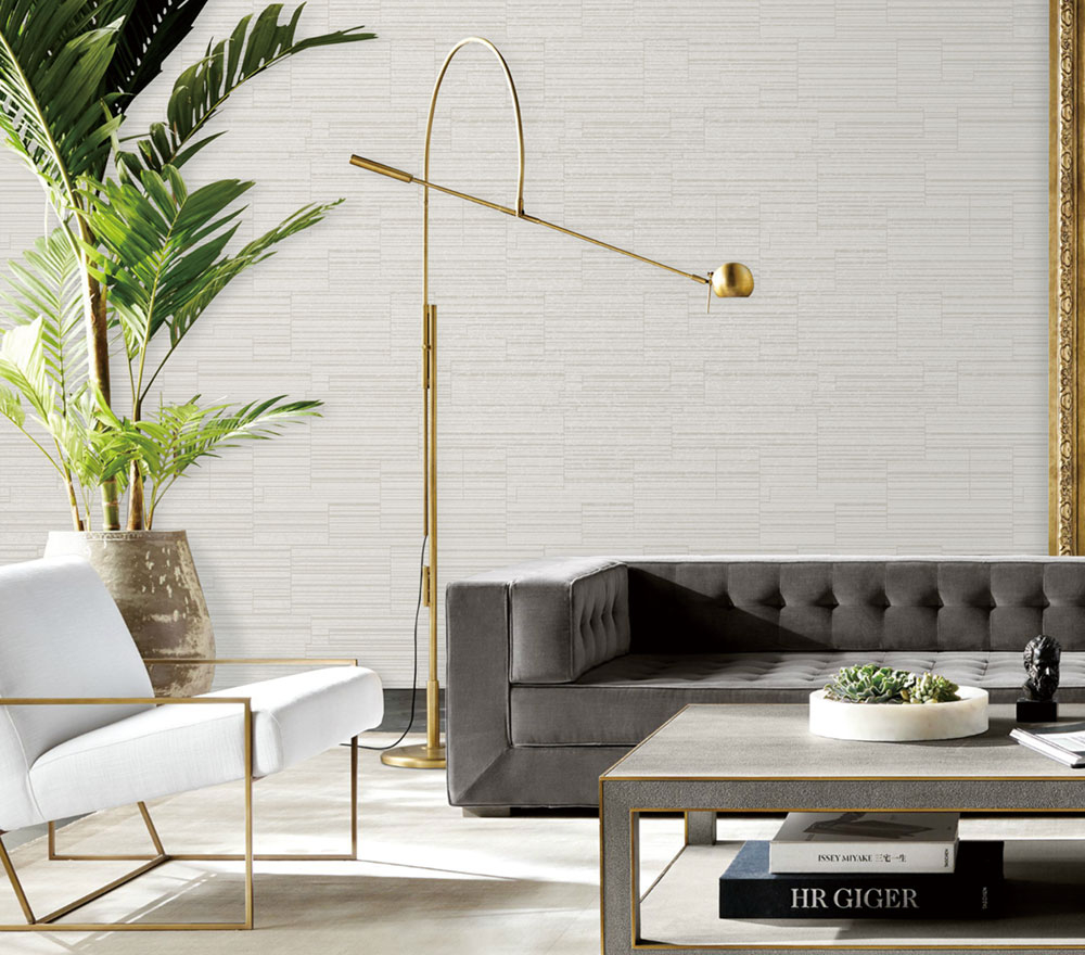 Luxusní béžově-zlatá proužková vliesová tapeta na zeď WL220594, Wll-for 2, Vavex 