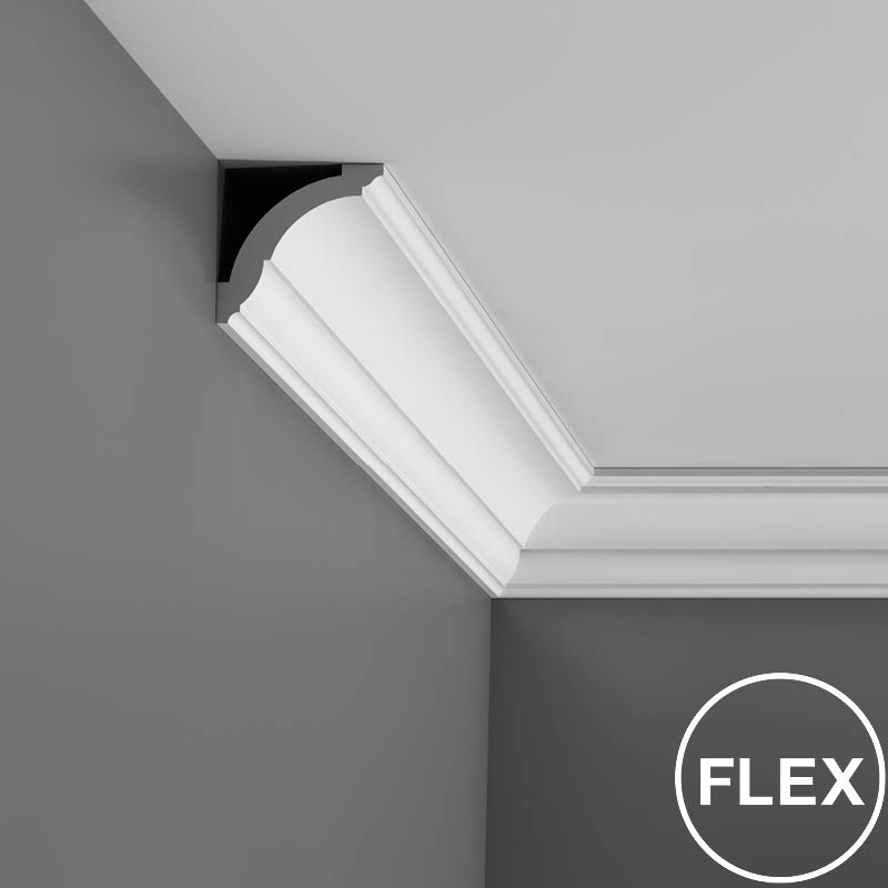 Stropní dekorační lišta  200 x 7,1 x 6,9 cm CX100, Duropolymer, Orac Decor