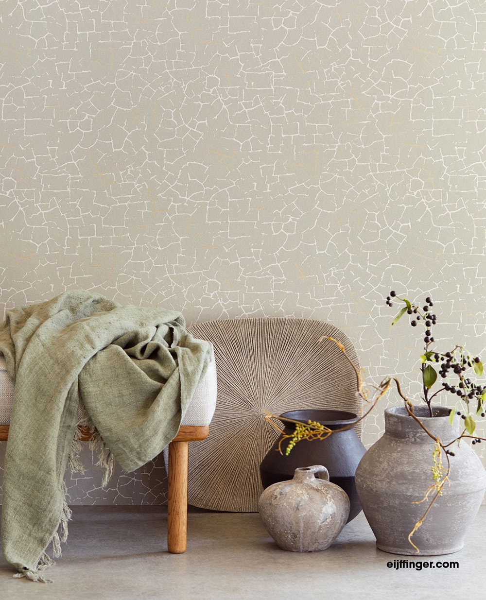 Šedá vliesová tapeta na zeď 386561, Enso, Eijffinger