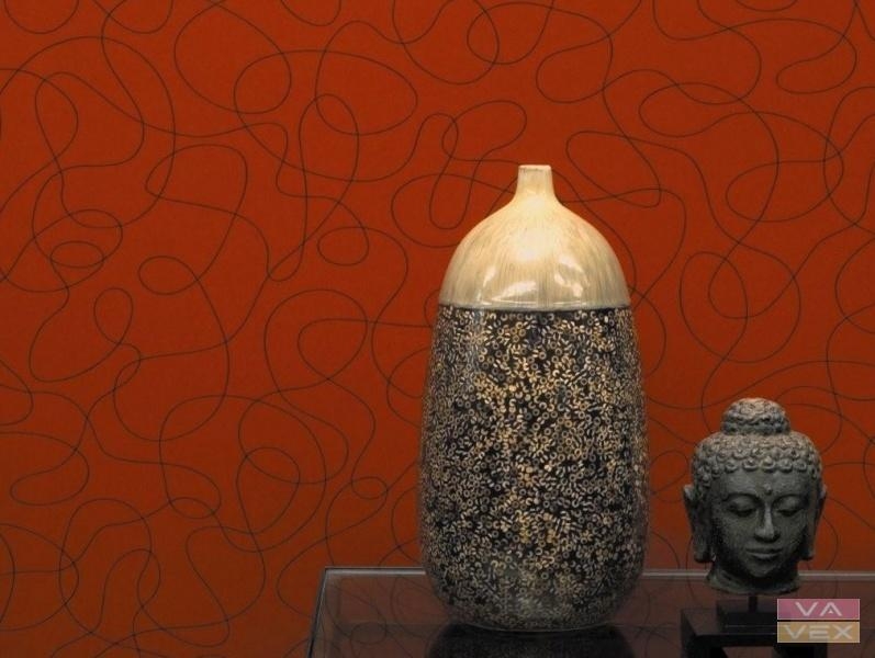 Tapeta pro komerční účely 9810, Signature True Red, Len-Tex