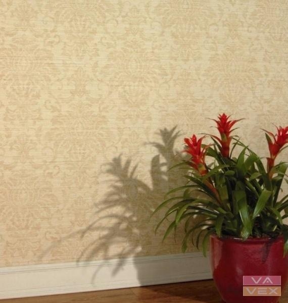 Tapeta pro komerční účely 5531, Paloma Damask Buttersilk, Len-Tex