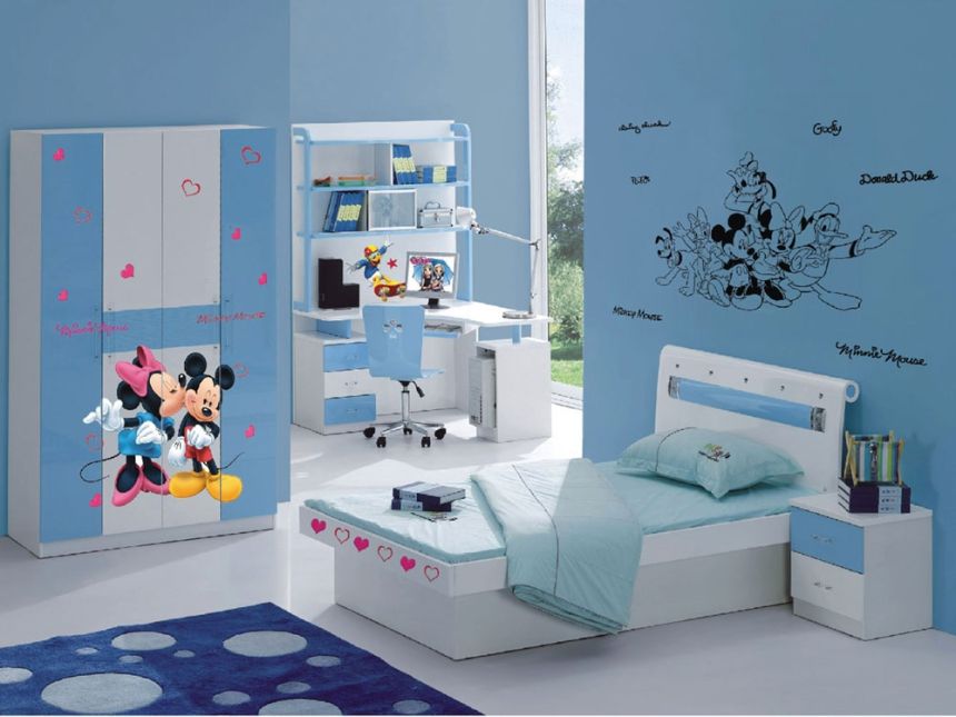 Samolepka na zeď DK 882, Disney, Minnie a Mickey Pusy, AG Design