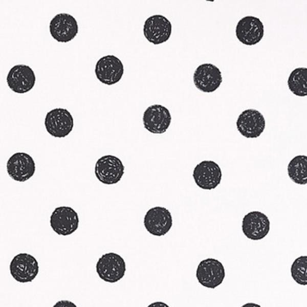 Bílá vliesová tapeta s černými puntíky 356060, Black&Light, Eijffinger