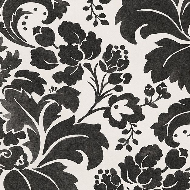 Černobílá vliesová tapeta s ornamentálním vzorem 356102, Black&Light,Eijffinger
