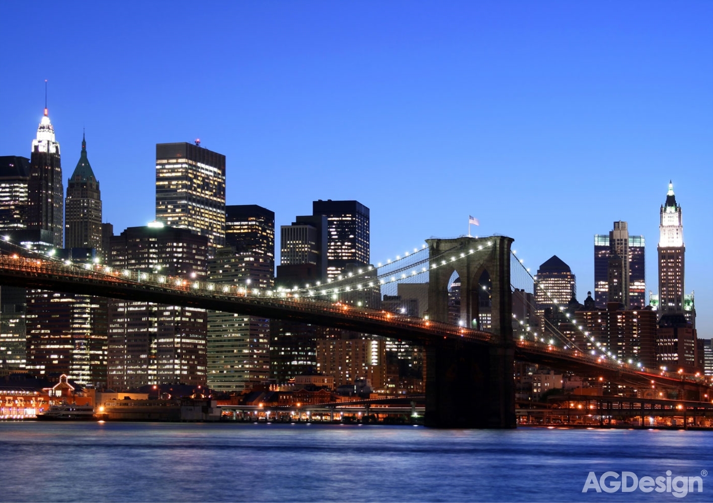 Fototapeta na zeď - FTS 0107, Brooklynský most 360 x 254 cm, AG Design