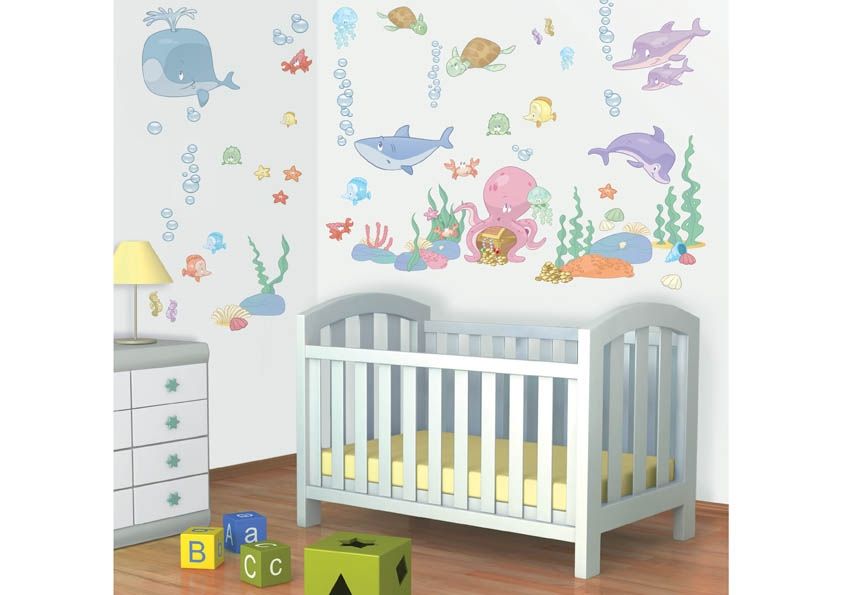 Dětské samolepící dekorace Baby Moře 41073, Walltastic