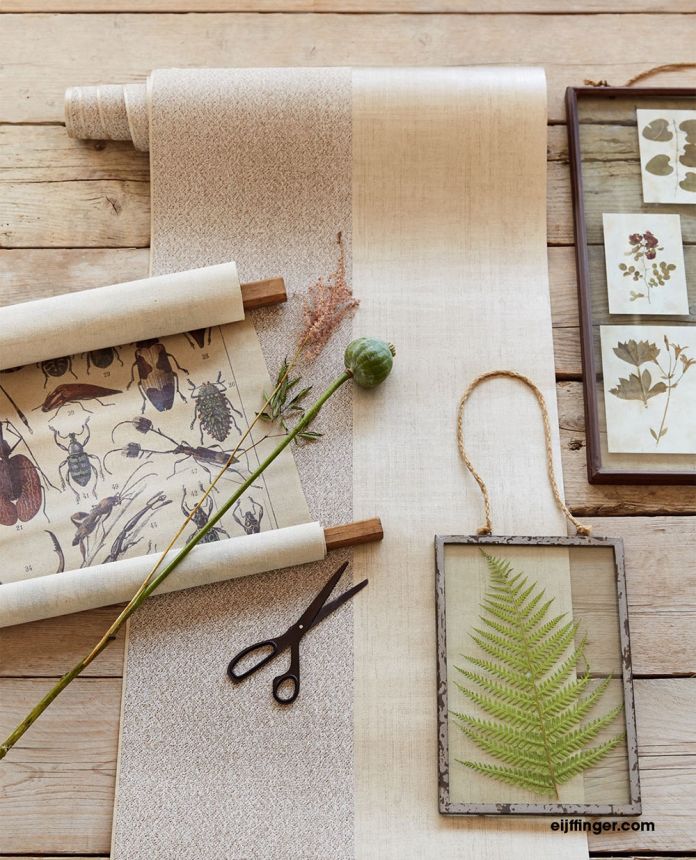 Béžová vliesová tapeta s pruhy 369040, Resource, Eijffinger