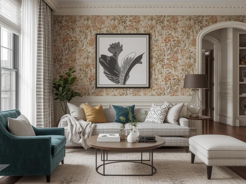 Tapety, které vytvoří útulno i v prostorném interiéru