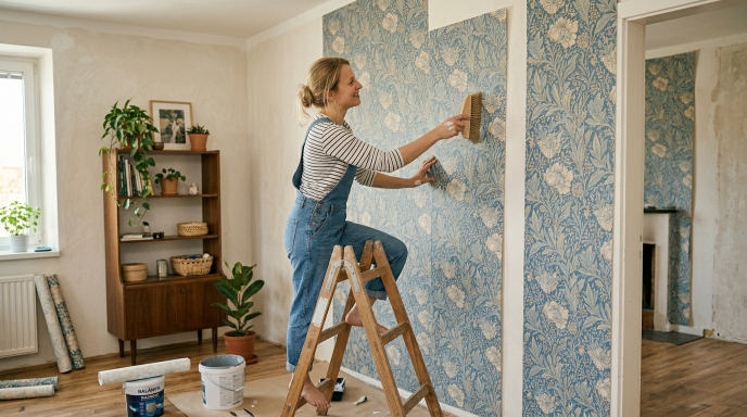 Mýtus: Tapety se špatně lepí